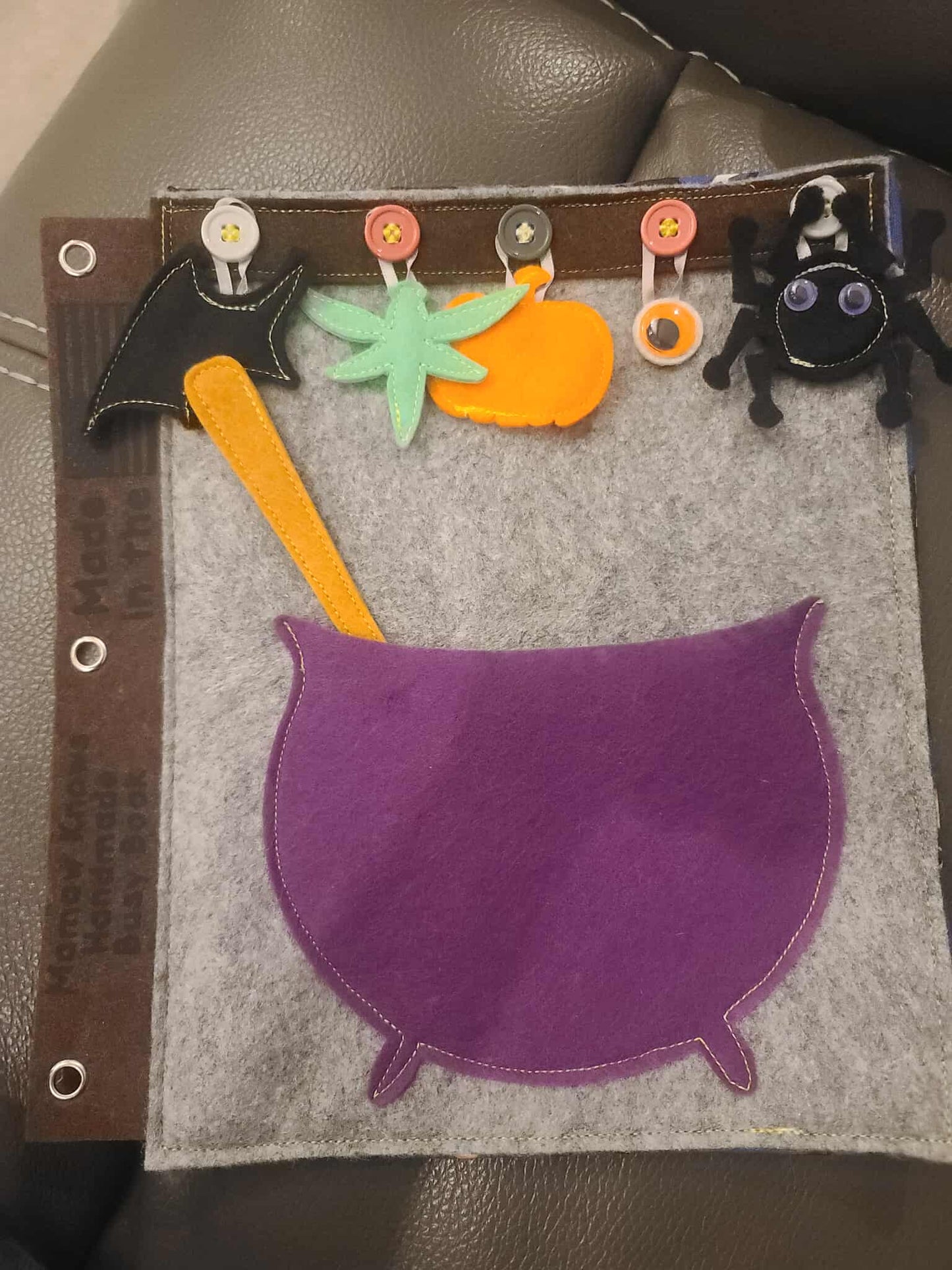 Witches Brew Busy Book Page | Halloween Cauldron Pretend Play