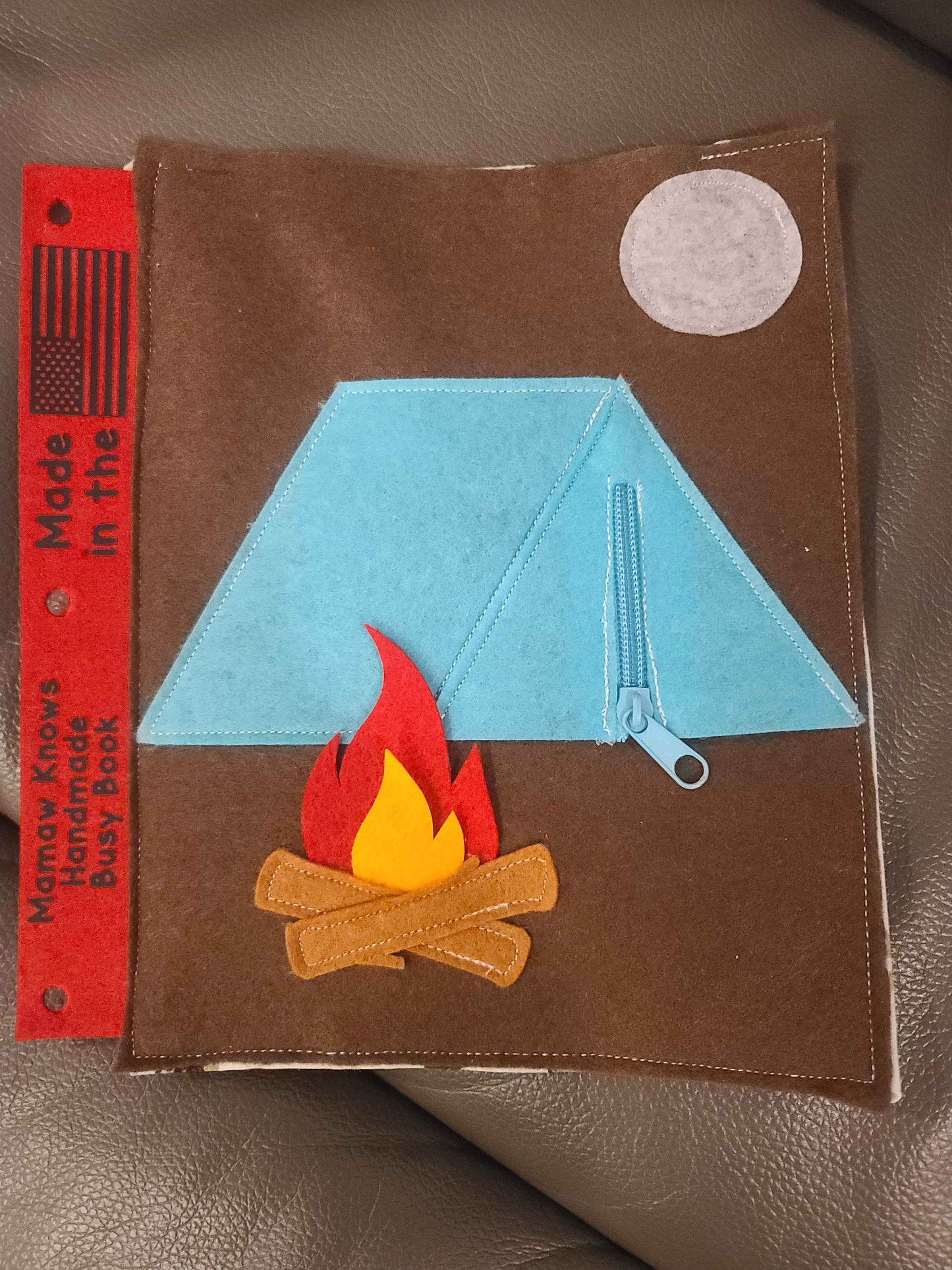 Camping Night Busy Book Page | Imaginative Play