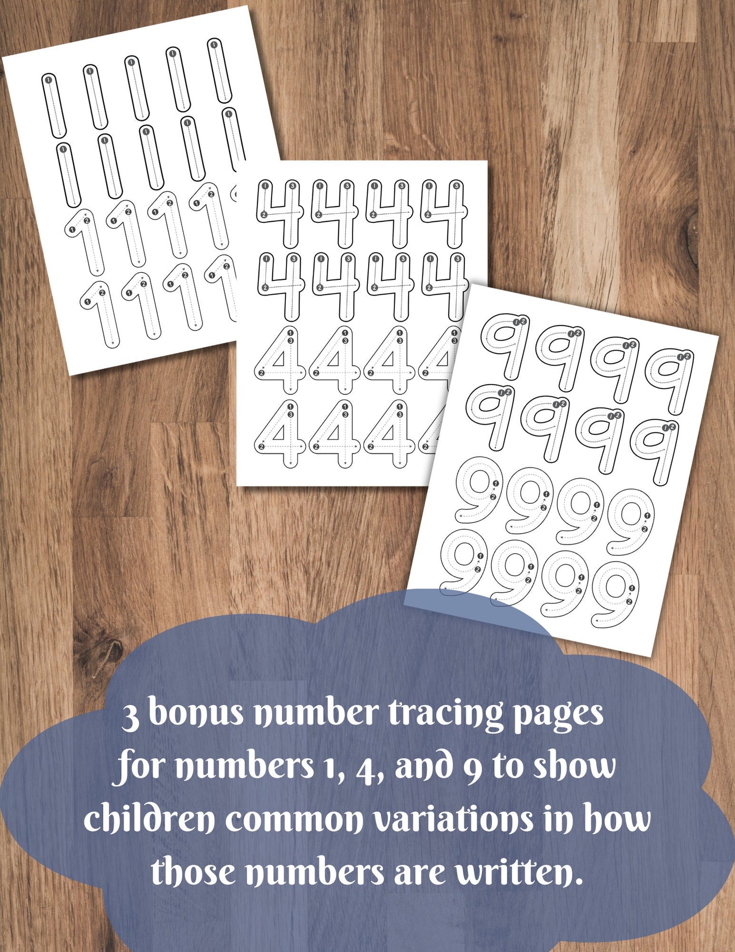 Animal Number Flash Cards (1–10) Printable PDF