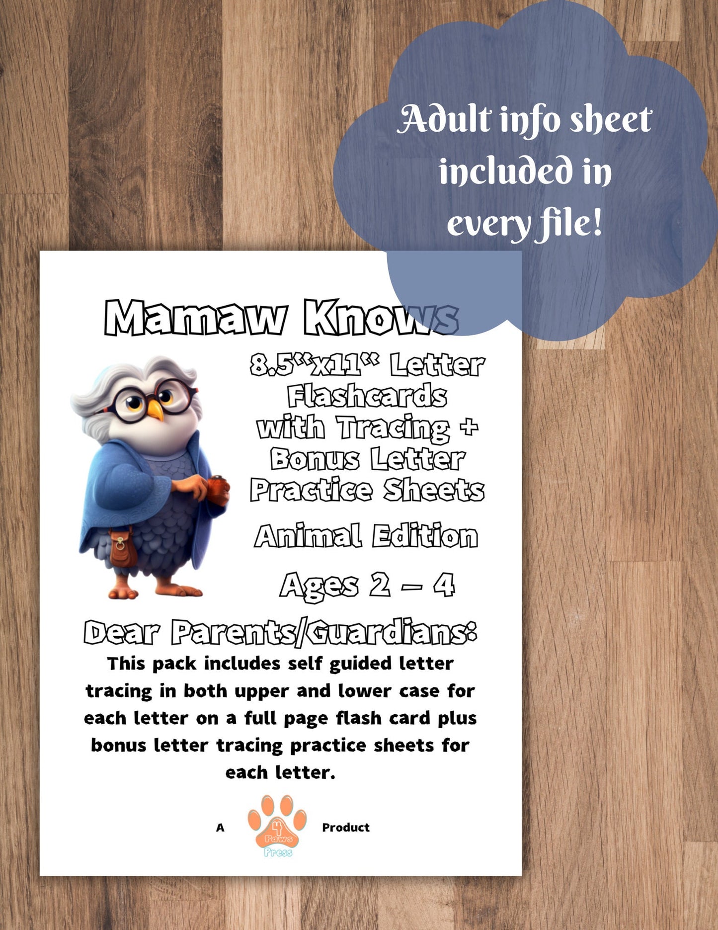 Alphabet Animal Flash Cards | A–Z Letter Tracing & Printable ABC Cards