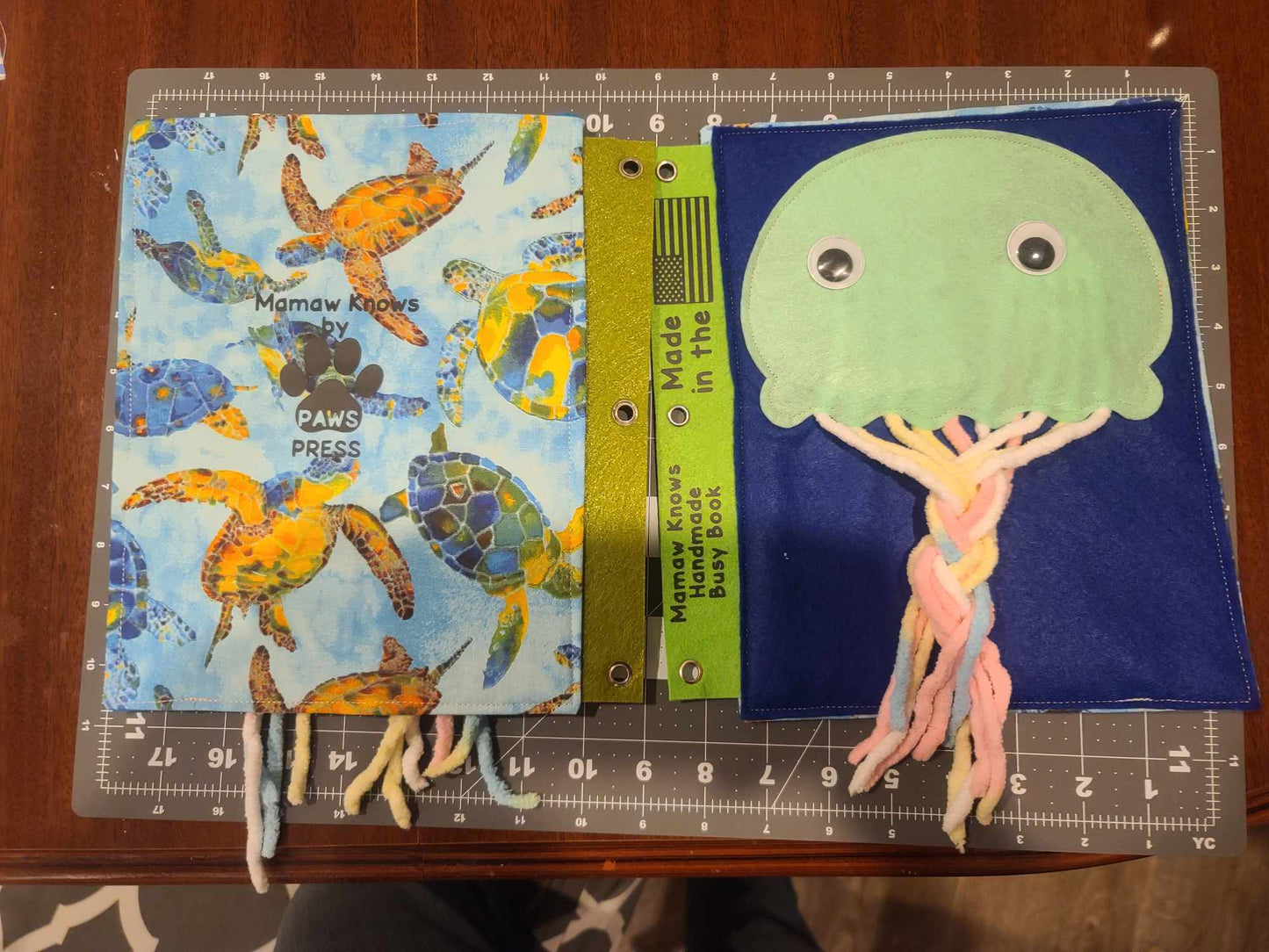 Jellyfish Weave Busy Book Page | Fine Motor Practice with Colorful Tentacles