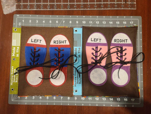 Shoe Tying & Lacing Busy Book Page | Learn to Tie Shoes