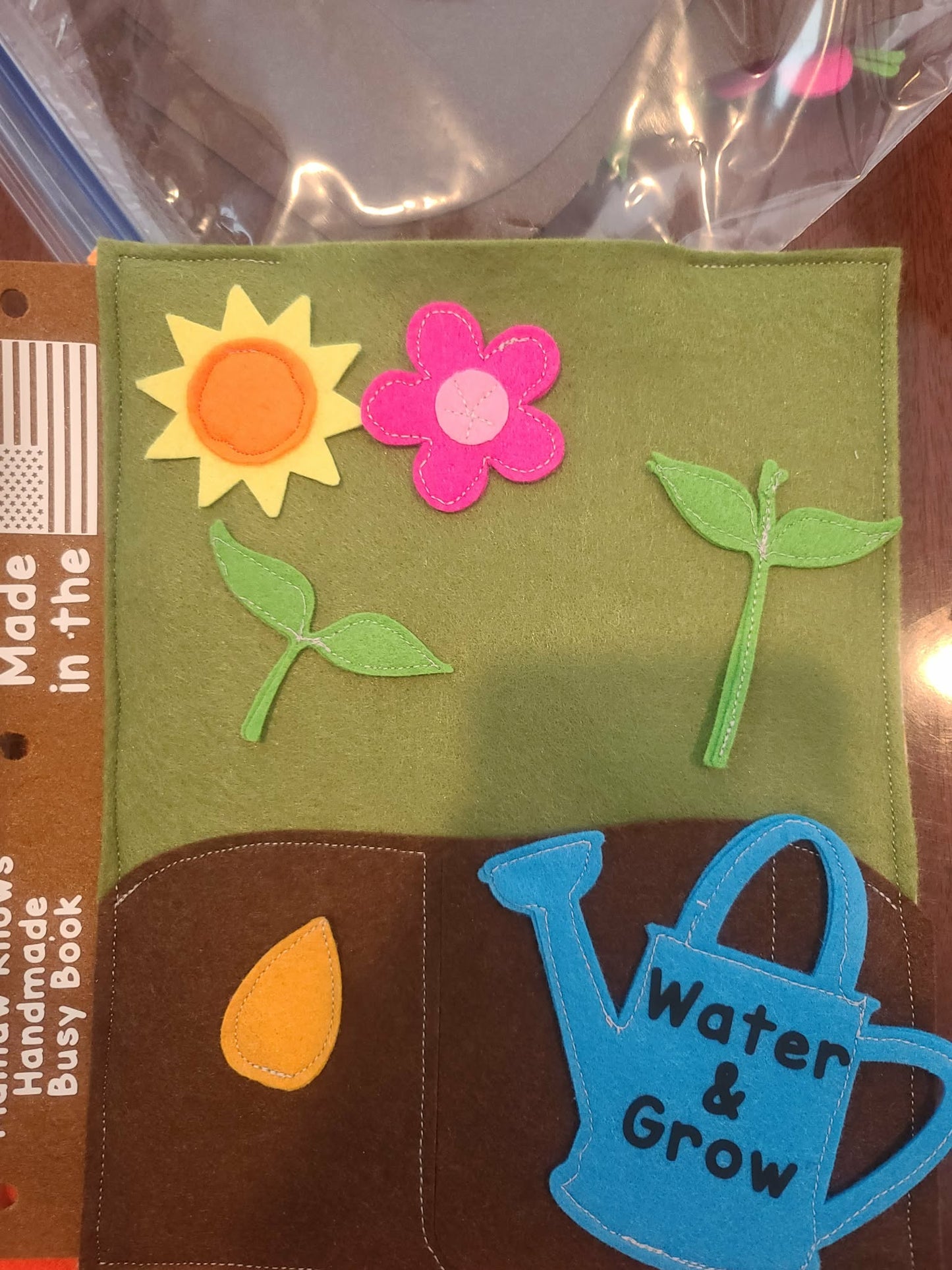 🌱 Water & Grow Garden Busy Book Page | Plant Life Cycle & Fine Motor Fun