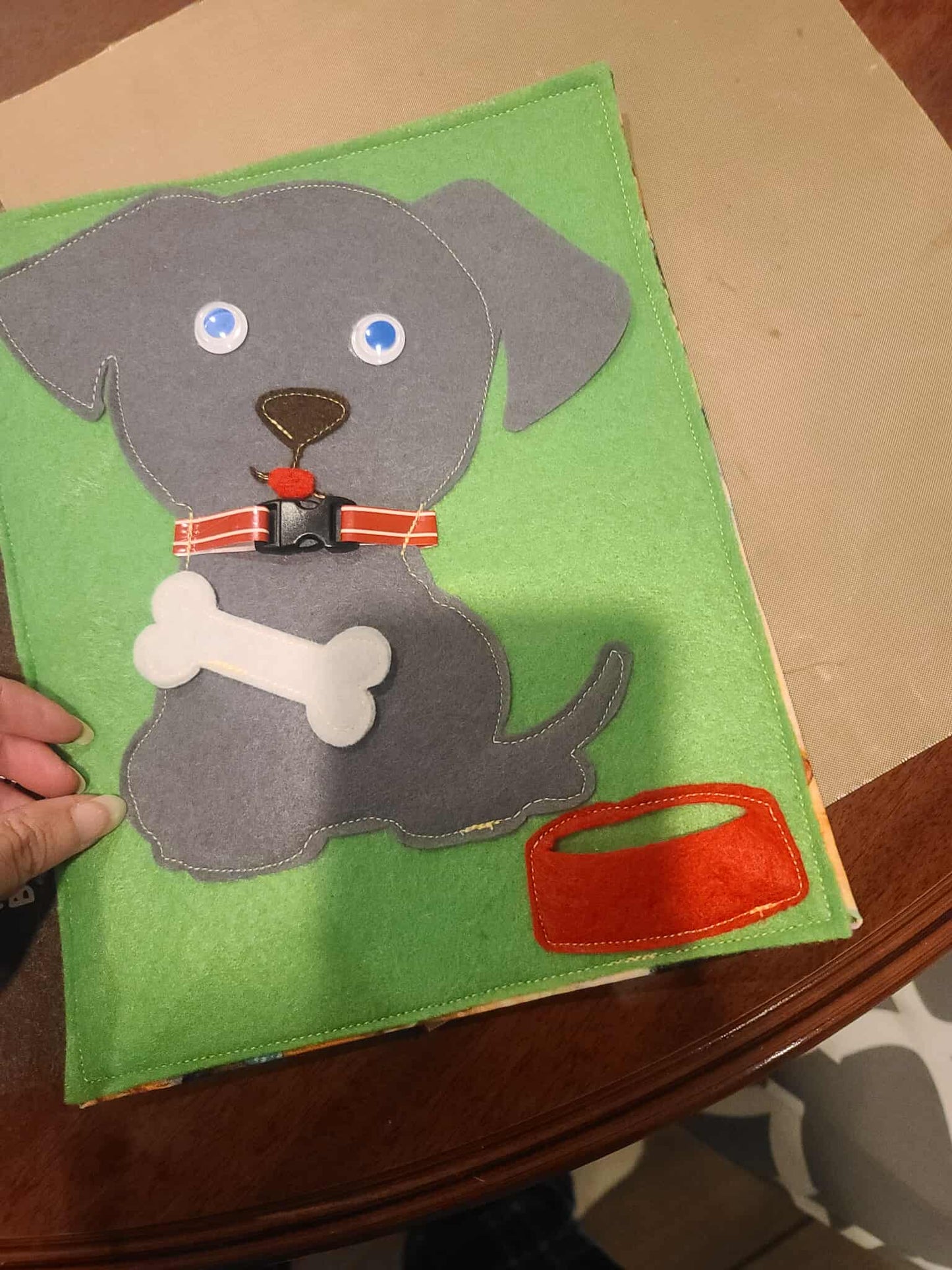 Puppy Care Busy Book Page | Buckle, Feed & Play Activity