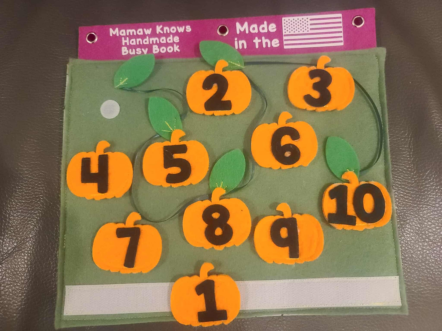 Pumpkin Counting Busy Book Page | Fall Math & Number Sequencing