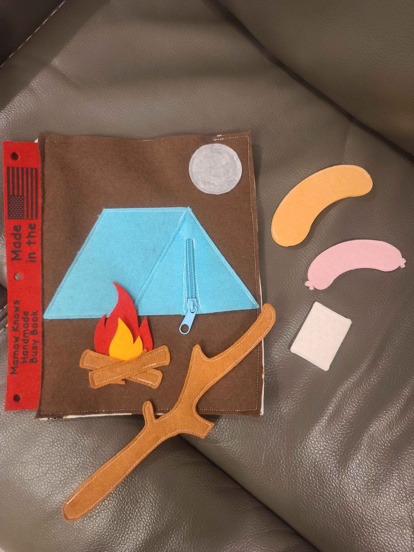 Camping Night Busy Book Page | Imaginative Play