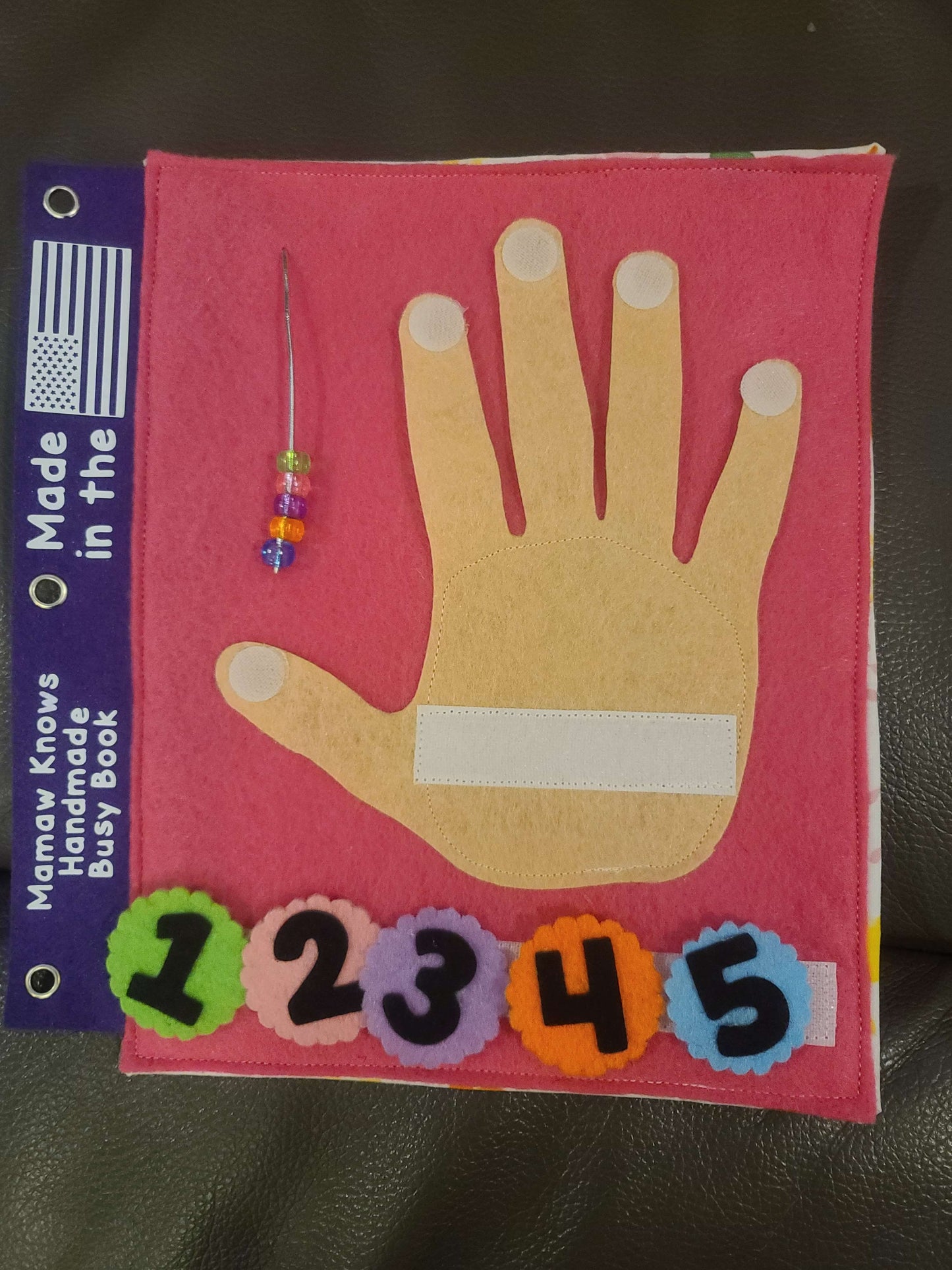 Counting Fingers Busy Book Page | Number Recognition & Fine Motor Skills