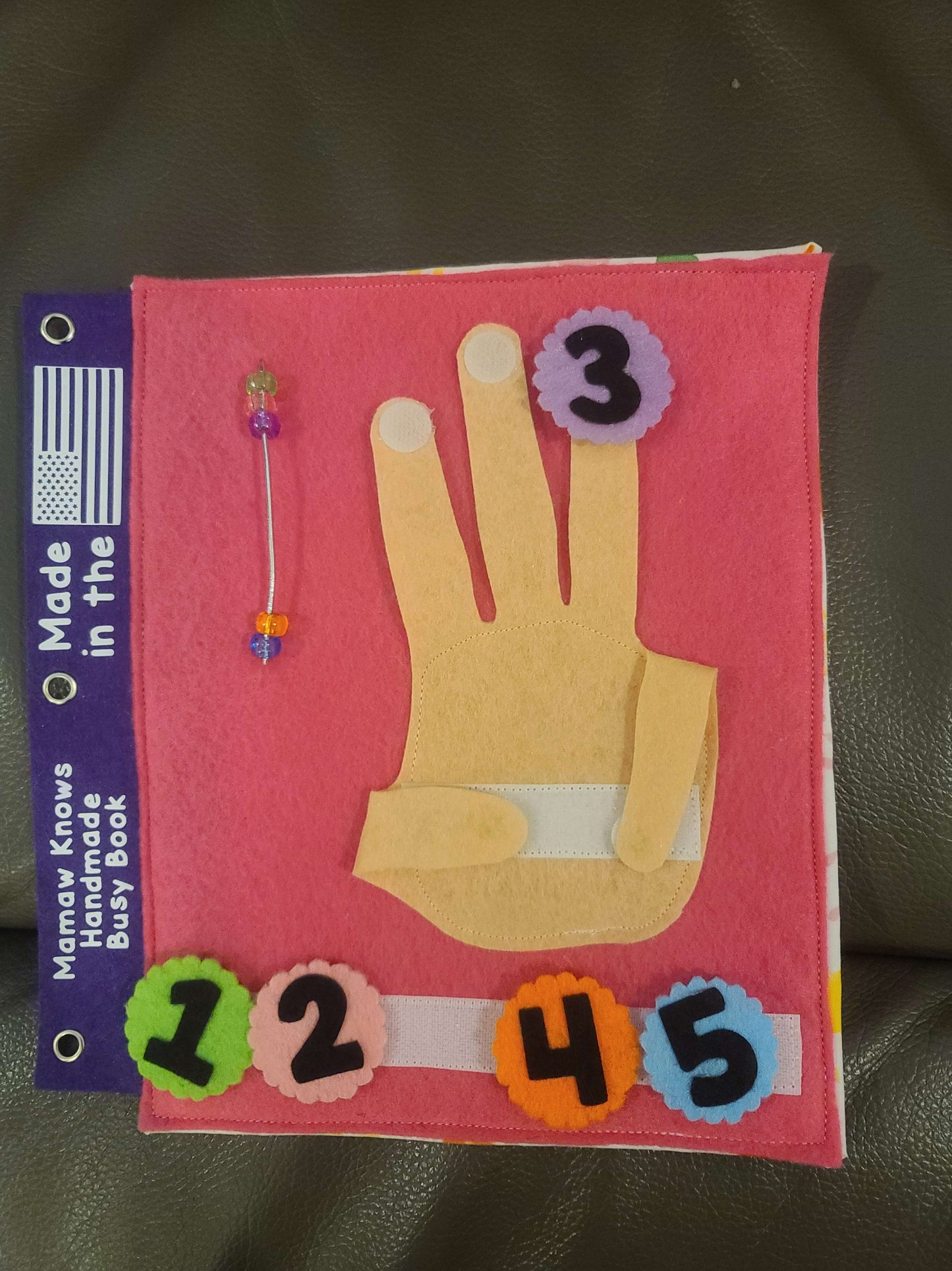 Counting Fingers Busy Book Page | Number Recognition & Fine Motor Skills