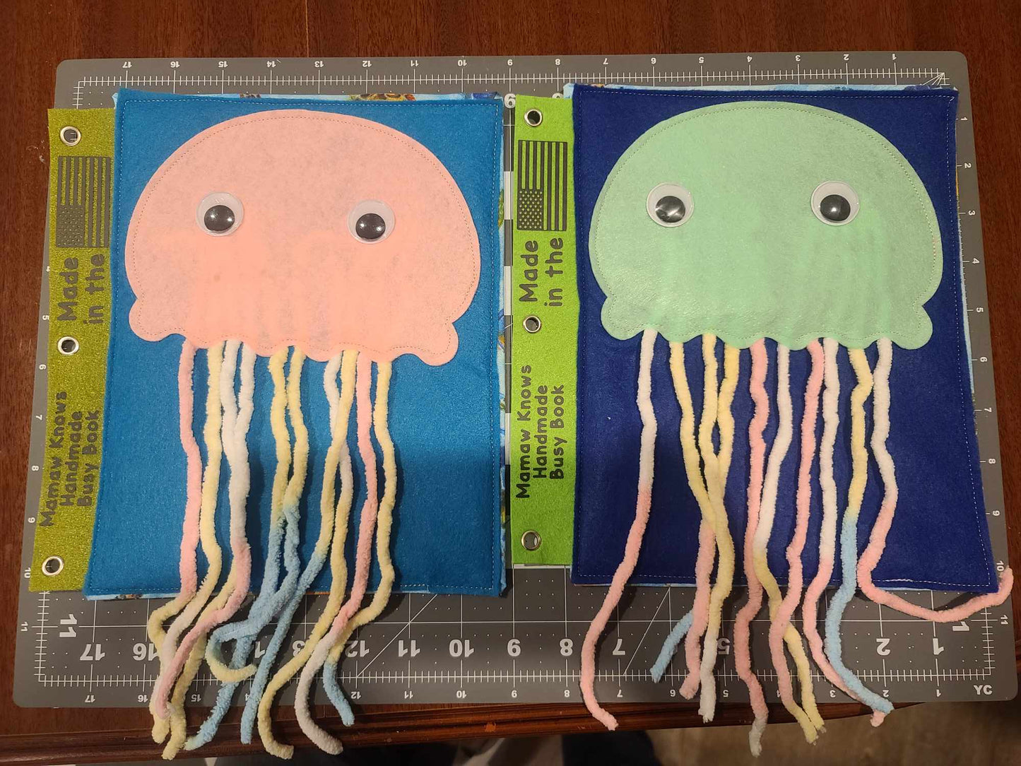 Jellyfish Weave Busy Book Page | Fine Motor Practice with Colorful Tentacles