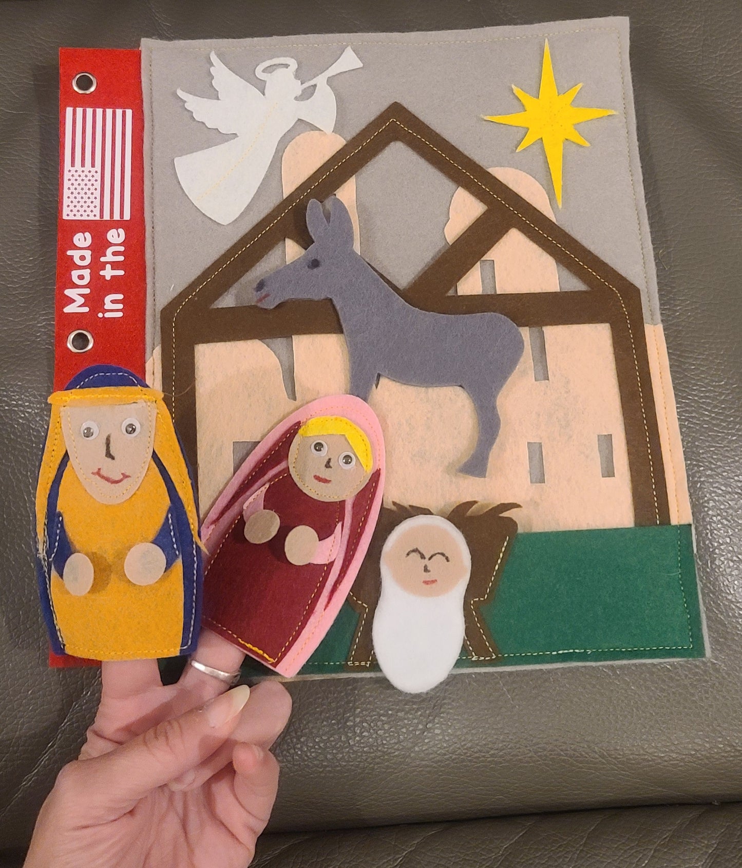 🌟 Nativity Scene Busy Book Page | Bible Story Interactive Play