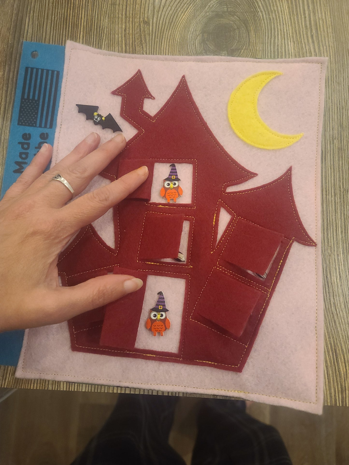 👻 Haunted House Peek-a-Boo Busy Book Page | Halloween Fine Motor Fun