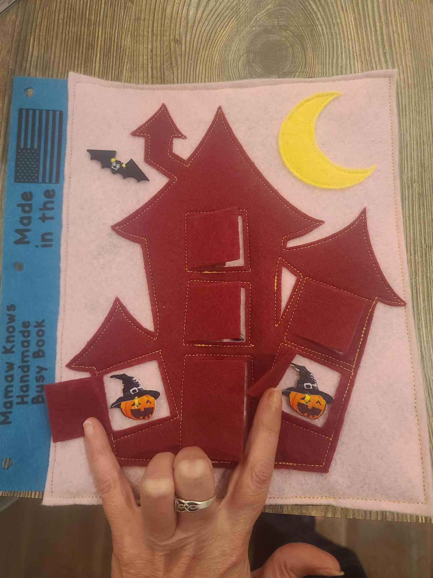 👻 Haunted House Peek-a-Boo Busy Book Page | Halloween Fine Motor Fun